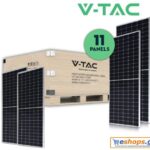 SET Φωτοβολταικό Πάνελ Mono 450W 11 τεμαχίων V-TAC 11553